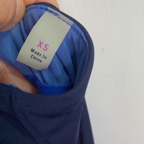 Athleta Blue Colorblock Swim Beach Summer Dress W-715 Sz XS - Picture 6 of 11